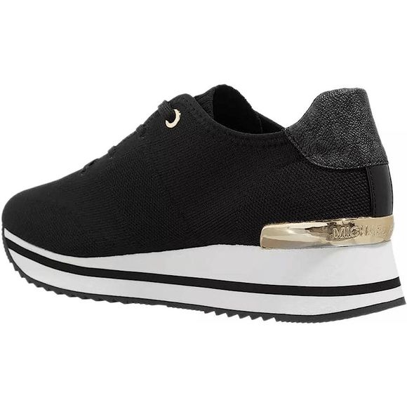 Michael Kors womens Monique Knit Trainer Athletic sneakers size 7 M Black - Picture 5 of 5